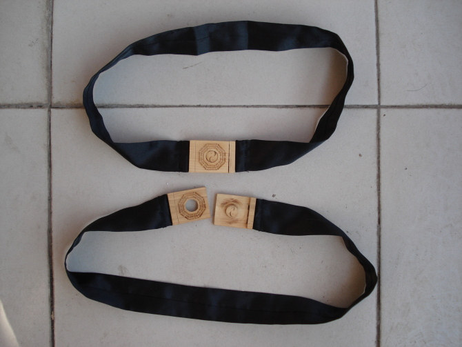 道教 法器 用品 服装-一字巾桃木扣