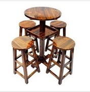 实木吧桌 酒吧桌椅 吧台桌 吧凳 实木吧台 实木酒吧台 原木吧