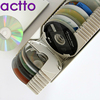 ACTTO光盘盒高档CD盒大容量DVD光碟收纳盒储藏箱创意标签检索50片