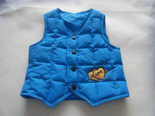 K&T 浅蓝色两面穿帅气男童<em>马甲</em>,消保四钻嫣语