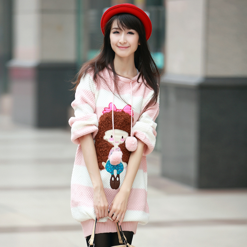 韩版可爱大码连帽...