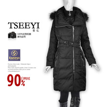 特价限时秒杀!姿亿正品/<span class=H>金</span><span class=H>羽</span><span class=H>杰</span>风格 长款 2010女 冬装<span class=H>羽绒</span><span class=H>服</span>清仓