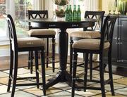 欧美式家具实木仿古系列HH可定制圆桌实木酒吧圆桌酒吧台
