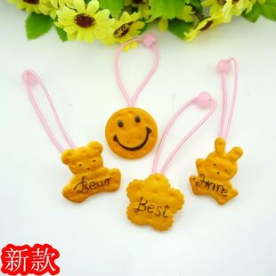  韩国热销新品 儿童饼干发绳 卡通宝宝发圈皮筋 发饰头饰 满包邮