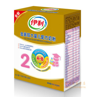  伊利金装较大婴儿配方奶粉2段400克 新日期 正品