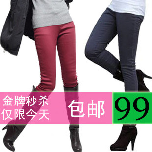 加绒加厚打底裤女大码加绒打底裤秋冬201