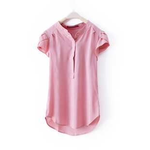 2012 Summer new Korean OL white collar collar skinny thin General temperament toe sleeves WT1586