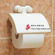 韩国进口 昌信系列 吸盘手纸架 卫生间纸巾架 卷纸架 纸巾架 白色
