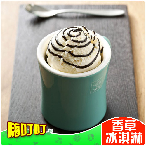 嗨叮叮 三合一香草味硬冰淇淋粉 DIY冰激凌粉100g 香浓爽口