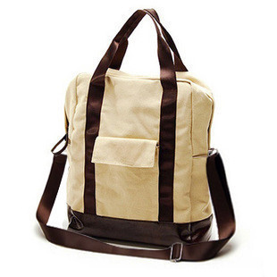  特价包邮韩版多用运动休闲帆布大包手提单肩斜挎包学生背包双肩包