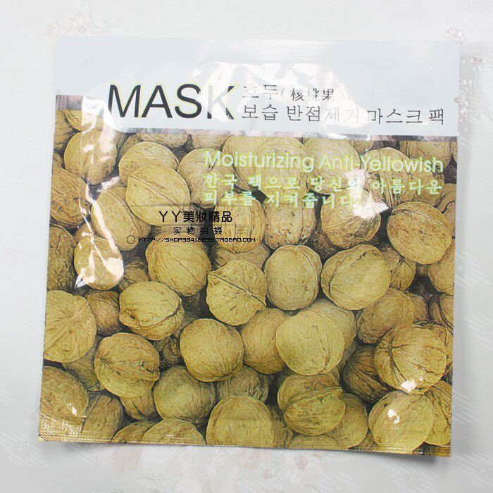 [hjn10]四冠~韩国爱茉莉 鲜果鲜花面膜 核桃果