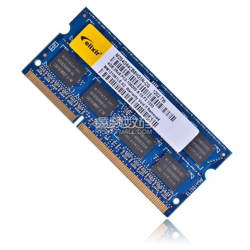 Elixir/<span class=H>南亚易胜</span> DDR3 1333 4G 笔记本内存条 七喜代理 正品行货