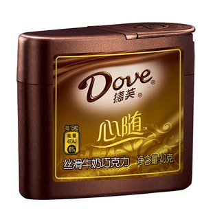  【天猫超市】德芙心随丝滑牛奶巧克力40g