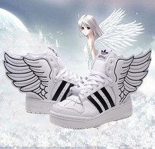 ADIDAS三草叶阿迪达斯天使之翼一二代鸳鸯翅膀鞋高帮板鞋AD天使鞋