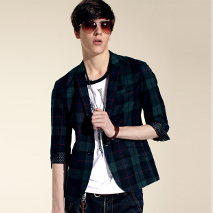 ING2ING han edition British wind fashion seven points, single suit sleeve case man 081211302 men's clothing quality goods