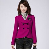特价 <span class=H>皇冠</span>女装 淑女毛呢<span class=H>外套</span> 2011秋冬新款修身长袖<span class=H>短</span><span class=H>外套</span> 上衣