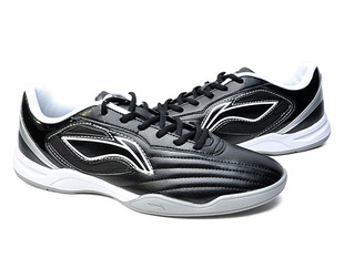  李宁男式ASWF031-2时尚配色耐磨室内足球鞋专柜正品宥