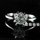 GIA限量 EX切工30分VS2 H色钻戒 雪花经典