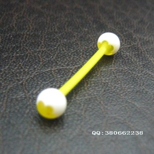  特价精品促销 韩版潮人时尚饰品 进口UV树脂中性硬度舌耳体乳环钉