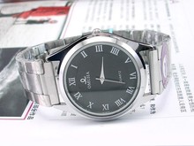 Cool circular reloj de acero de moda los hombres de negocios relojes amor trabajadores de cuello blanco [57346]
