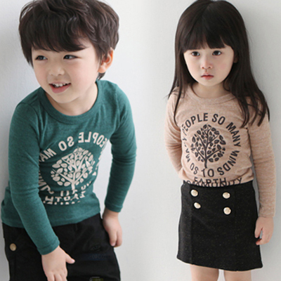 儿童T恤打底衫 韩版...