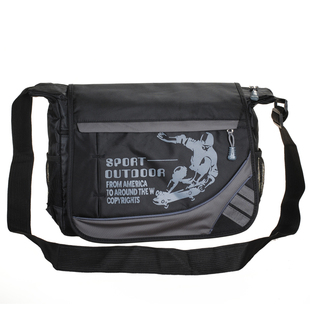  新品特价 小学生单肩书包 男款休闲牛津布印花斜挎包 斜背包