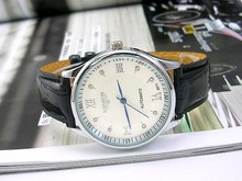 Versión coreana de los relojes de correa de cinturón casual, casual hombres de negocios de la correa reloj de mesa [53843]