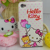 iPhone4 4S 皮套 Hello kitty手机套 卡通彩壳 可爱卡通 左右开