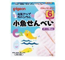 花王小奇 日本原装贝亲 高钙小鱼米果*6个月 03988