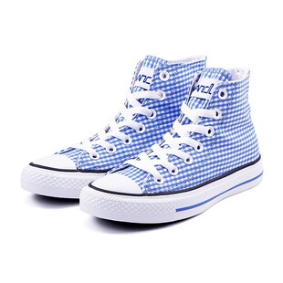 VANCL where  customer Eslite genuine lattice wave controlled woman high sneakers-blue