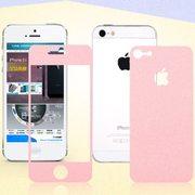 适用苹果iphone5s炫彩贴 糖果色全身贴 闪钻贴纸 保护膜边框贴膜
