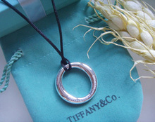 O en el collar original de Tiffany colgante collar de par par par par de joyas colgantes joyas pareja