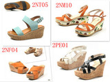 正品代购tata他她2012夏款2NT05 2PE01 2NF04 2NM10坡跟女凉鞋子