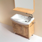 欧式美式橡木浴室柜实木浴室柜卫浴柜梳洗柜洗手柜双盆柜DF559
