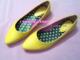 日单黄色糖果鞋 尖头合成小羊皮小单鞋