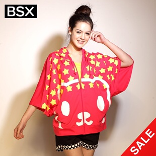 Snap up limited edition Giordano BSX coat in summer star Winnie bear ear Cap with bat sleeves of women's health, and clothing 372,100