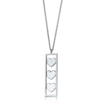 Tiffany plata de ley 925 joyas de marca de tres hombres que las parejas heterosexuales y las mujeres aman collar