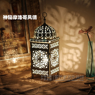 摩洛哥风情台灯镂空地中海，风格电灯创意，装饰小夜灯梦幻家居饰摆件