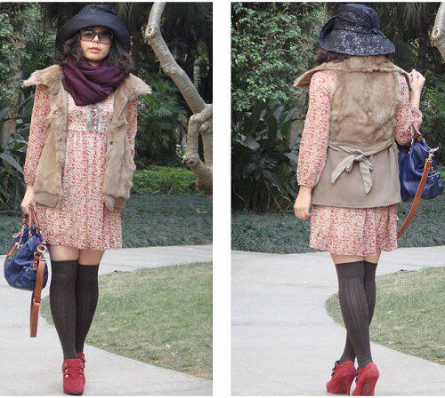 皮草,皮草背心<em>马甲</em>09新款日单貉子毛皮草针织