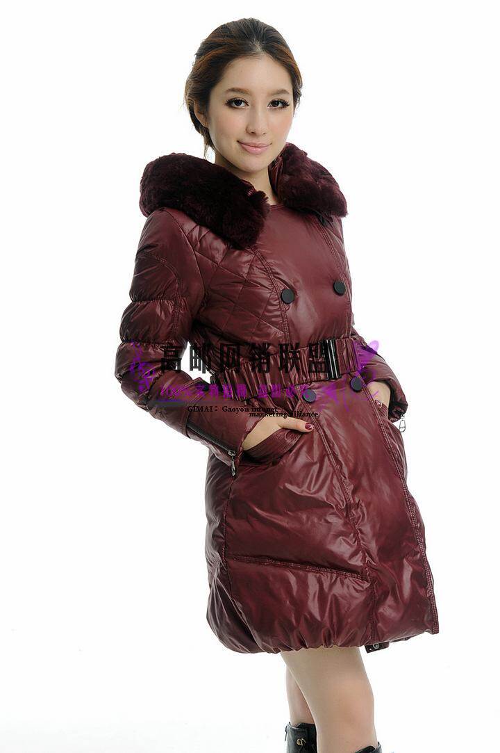2011新款包邮正品 冰洁羽绒服 真毛领奢华修身 BG11178 六色