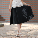 2012夏装新款 歌莉娅风专柜正品女装 时尚不规则印花半身裙 中裙