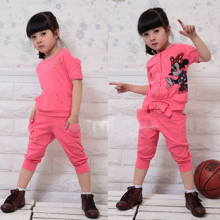 儿童运动套装,儿童服装女童衣服 2011夏季款半