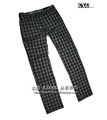 2010年专柜正品 新款 GXG 修身款黑白格子休闲长裤