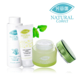 【包邮】芳草集 欧薄荷毛孔调理三件套 滋润版 收缩毛孔 控油补水