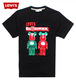 Levis Bearbrick　西瓜草莓涂鸦公仔黑色