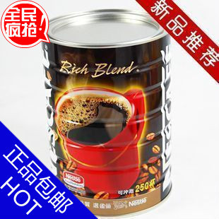  正品包邮*雀巢咖啡醇品500g克罐装纯咖啡 台湾版无糖速溶苦黑咖啡