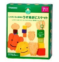 日本和光堂WAKODO辅食蔬菜松香薄饼/磨牙最佳/7个月宝宝起用