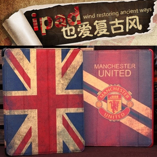  复古国旗 new ipad2/3/4保护套 外壳 真皮皮套 欧美风 英美曼联旗