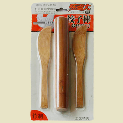创意厨房 正品 味老大饺子棒+竹陷刀套装 擀面棍 竹制包饺子套装 创意厨房 正品 味老大饺子棒+竹陷刀套装 擀面棍 竹制包饺子套装