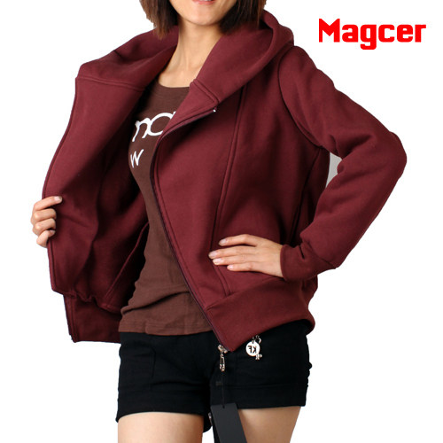 【Magcer】实拍 09秋装 小熊维尼 时尚带帽女外套加厚卫衣超爆款